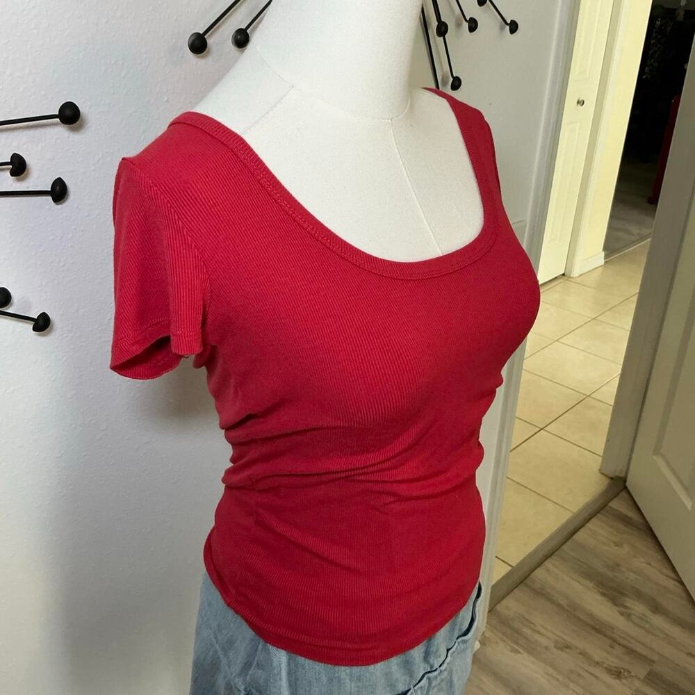 Cotton on red ribbed scoop - Picture 3 of 5